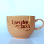 big ceramic rose mug lavender jacks