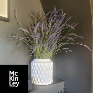 drying lavender loose in a vase
