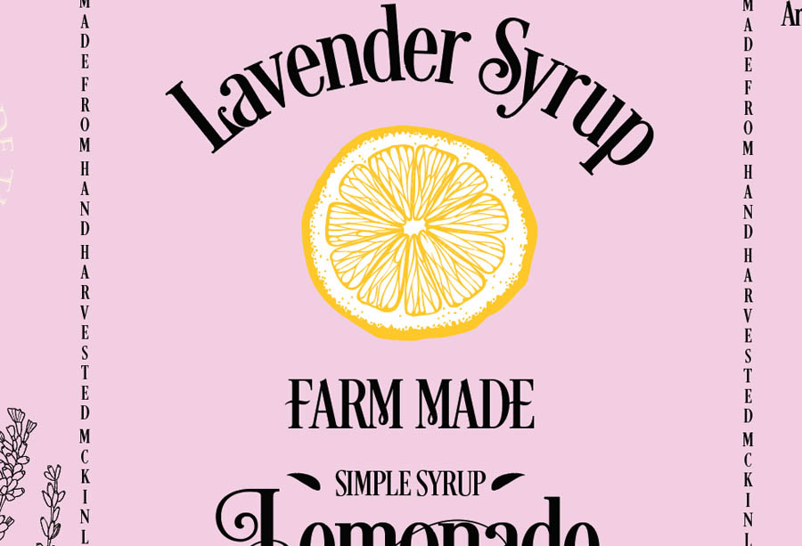 farm to table lavender lemonade simple syrup - cover