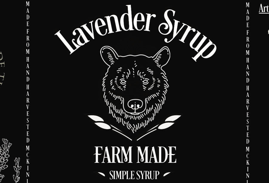 farm to table lavender simple syrup - cover