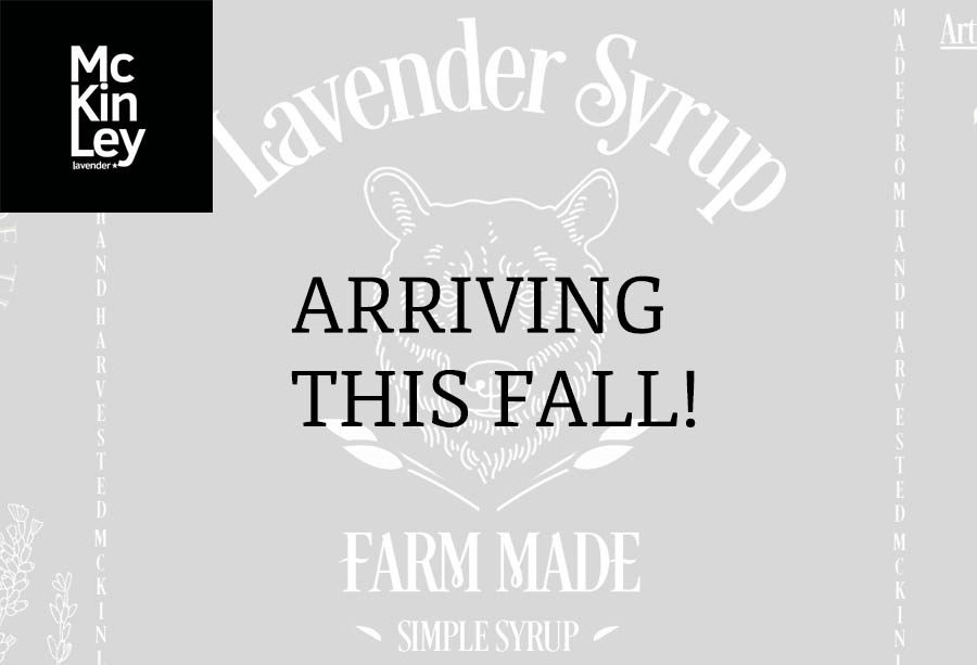 original farm made lavender syrup autumn